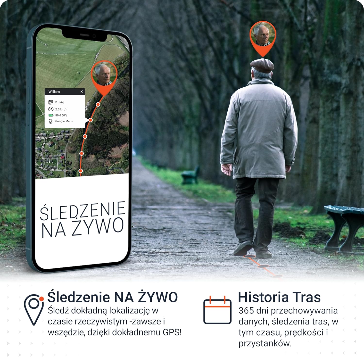 PAJ Easy Finder 4G, GPS Tracker Dla Dzieci, Seniorów i Osób z Demencją, Wiadomości Głosowe, Lokalizacja w Czasie Rzeczywistym, Przycisk SOS, 14 Dni Pracy Na Baterii, Mini Tracker