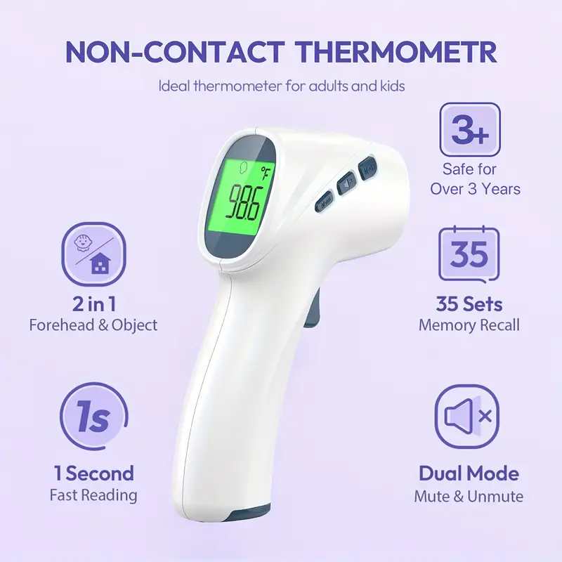 Bezkontaktowy termometr na podczerwień