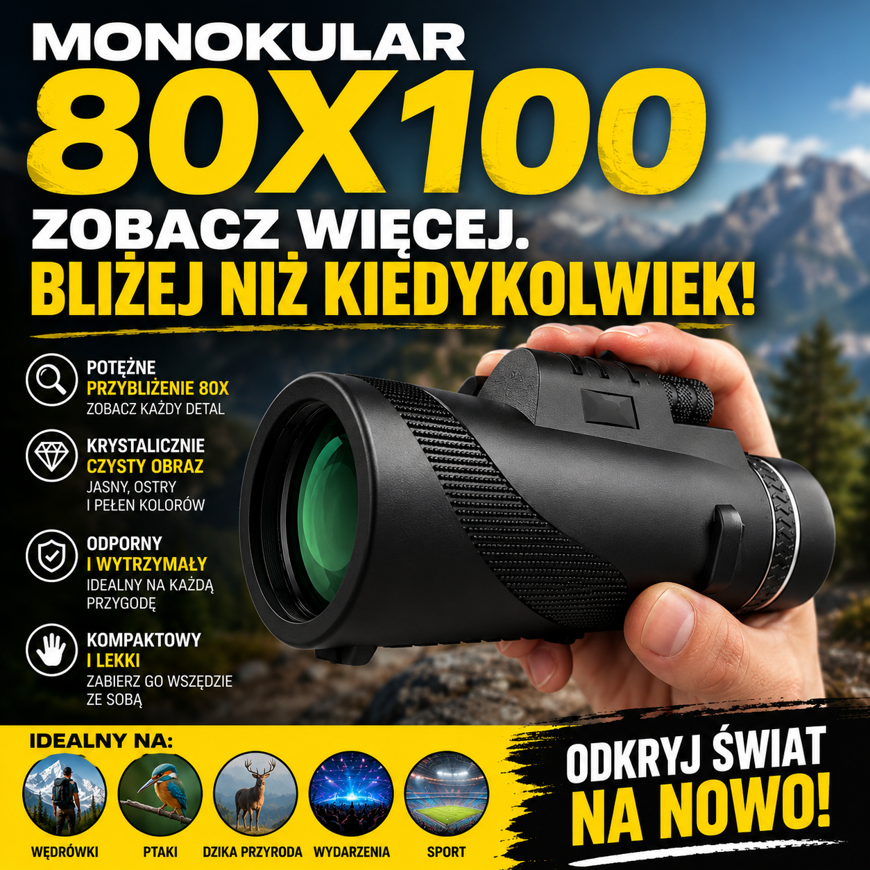 Telescopy – Monokularny teleskop do telefonu komórkowego