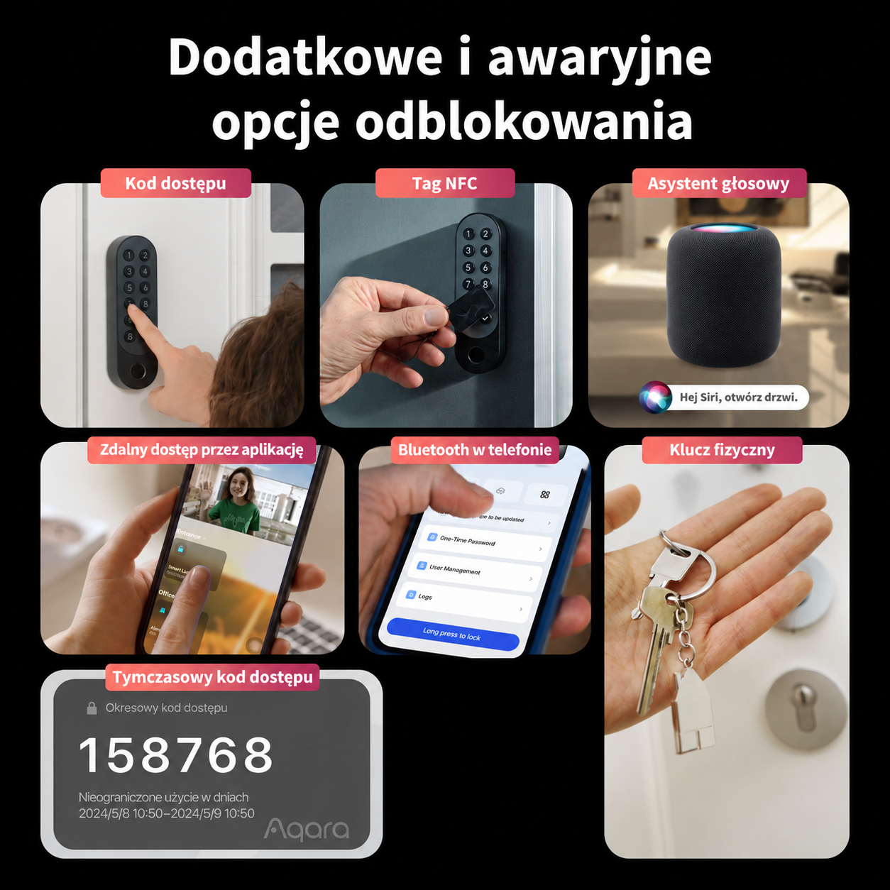 Aqara Smart Lock U200 – Inteligentny zamek do domu