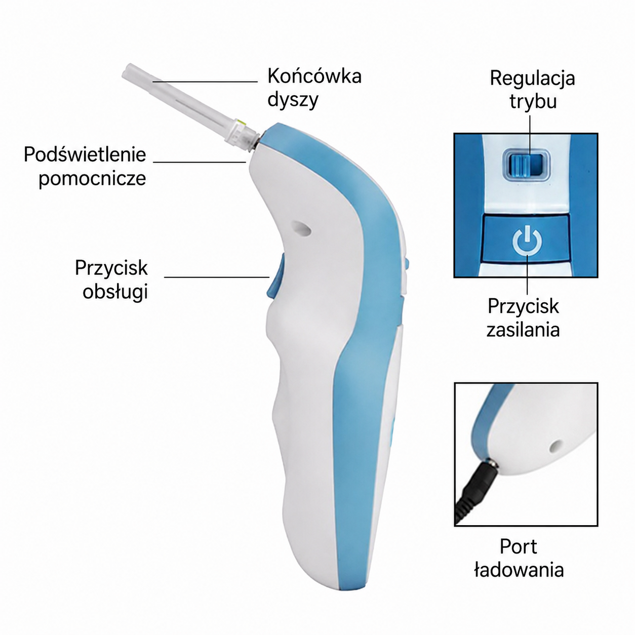 [Copy]Nowe nawilżacz do oczu z parą, pielęgnacja suchych oczu, dwutrybowe gorąco-zimowe, przenośne ręczne nano-spray