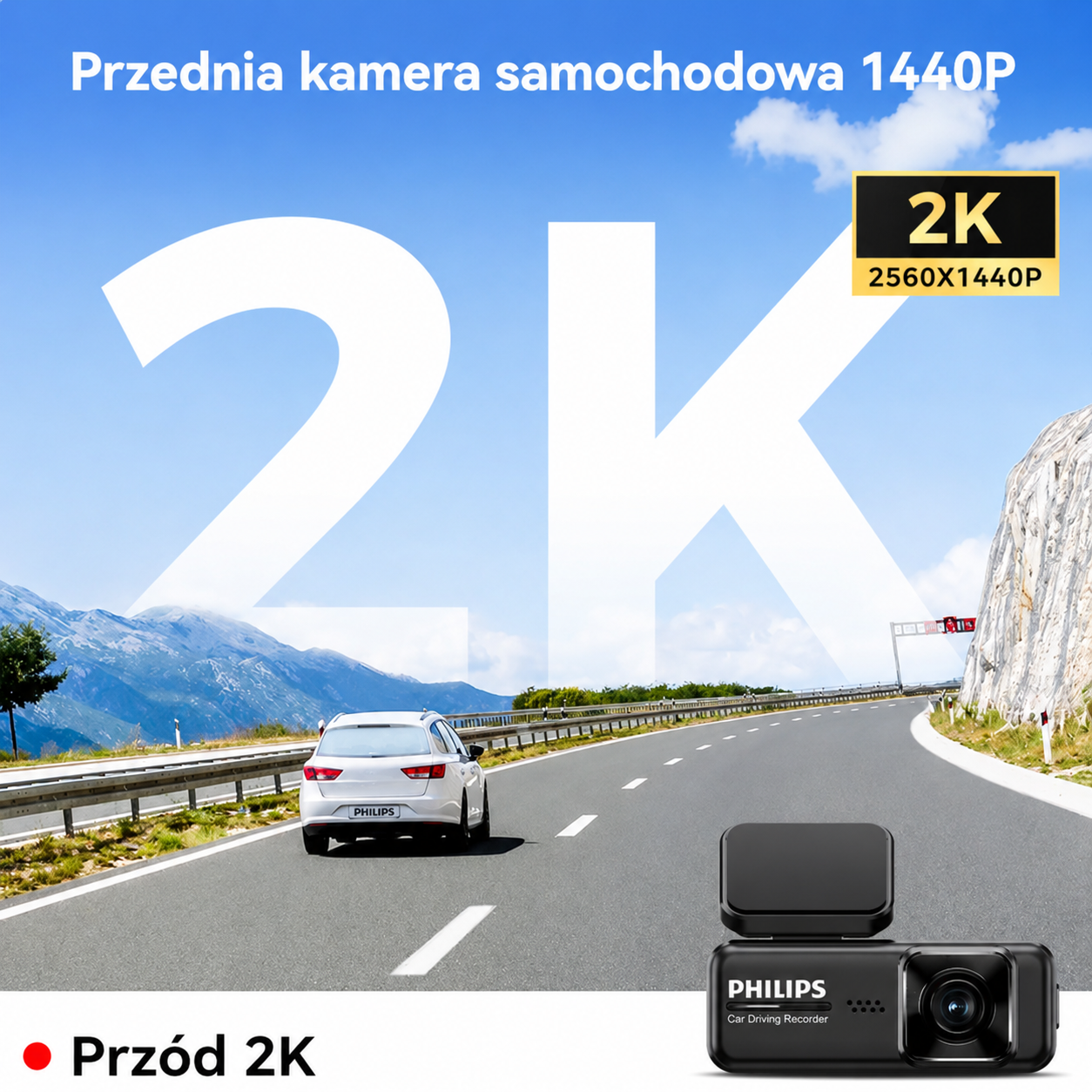 [Copy]70mai M500 Kamera samochodowa z WBUDOWANĄ pamięcią 64GB