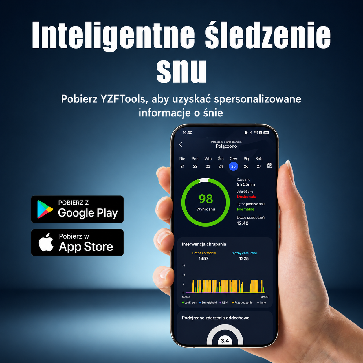 YA4600 – Inteligentne urządzenie przeciw chrapaniu nowej generacji z elektroniczną stymulacją mięśni