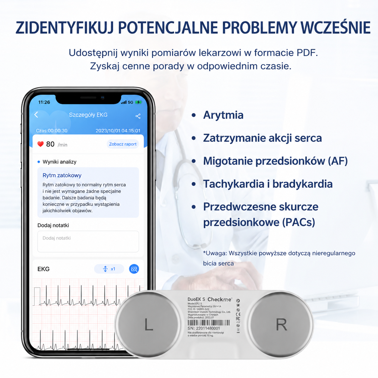 Checkme DuoEKS – Przenośny monitor EKG