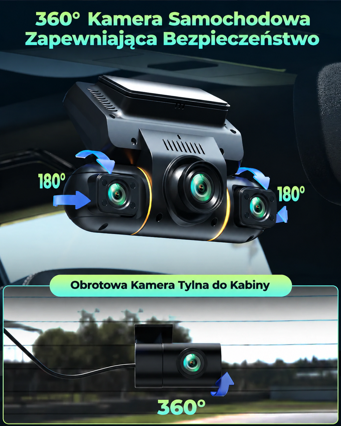 [Copy]Wideorejestrator 70MAI A800S 4K + Kamera dodatkowa RC06