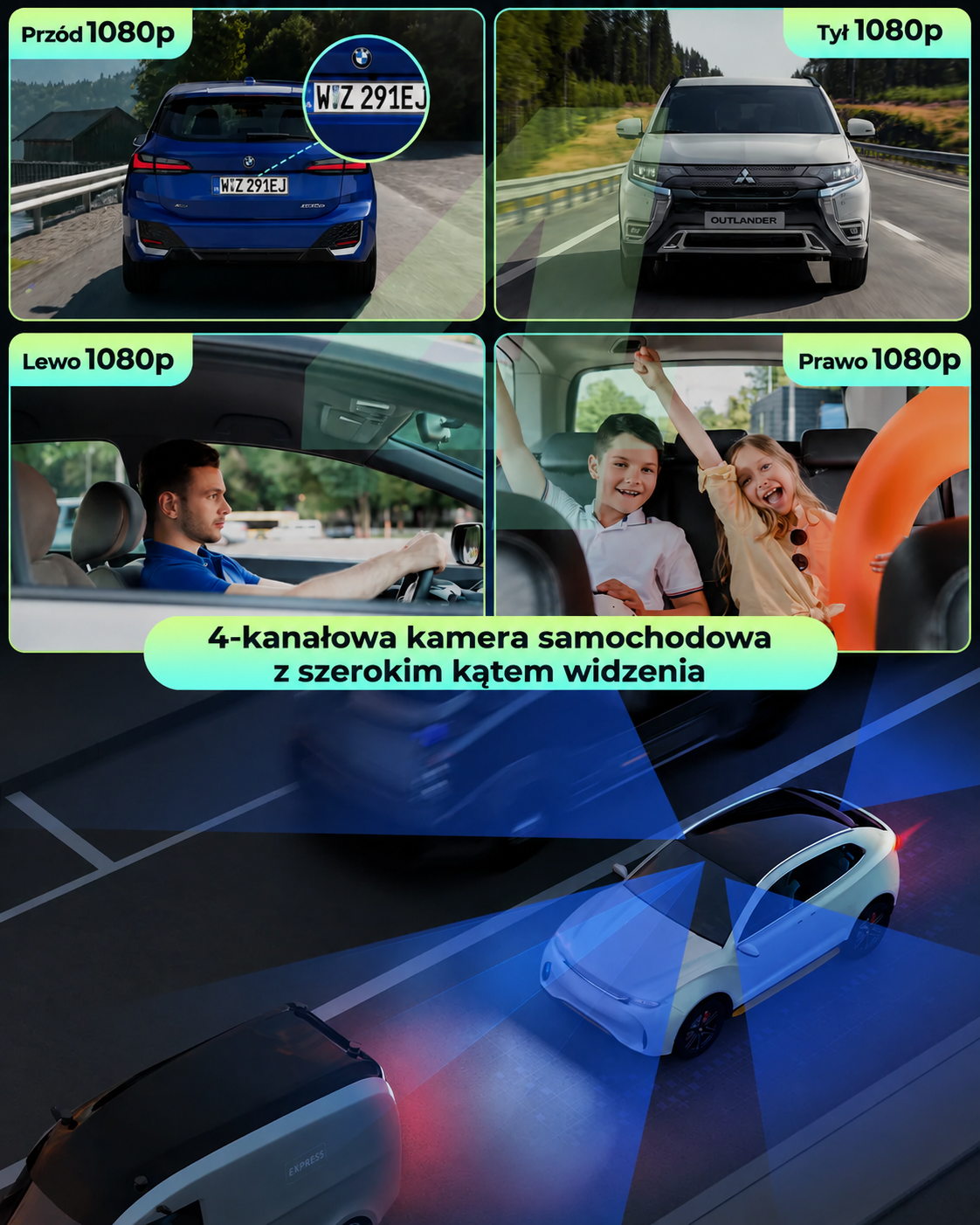 [Copy]Wideorejestrator 70MAI A800S 4K + Kamera dodatkowa RC06