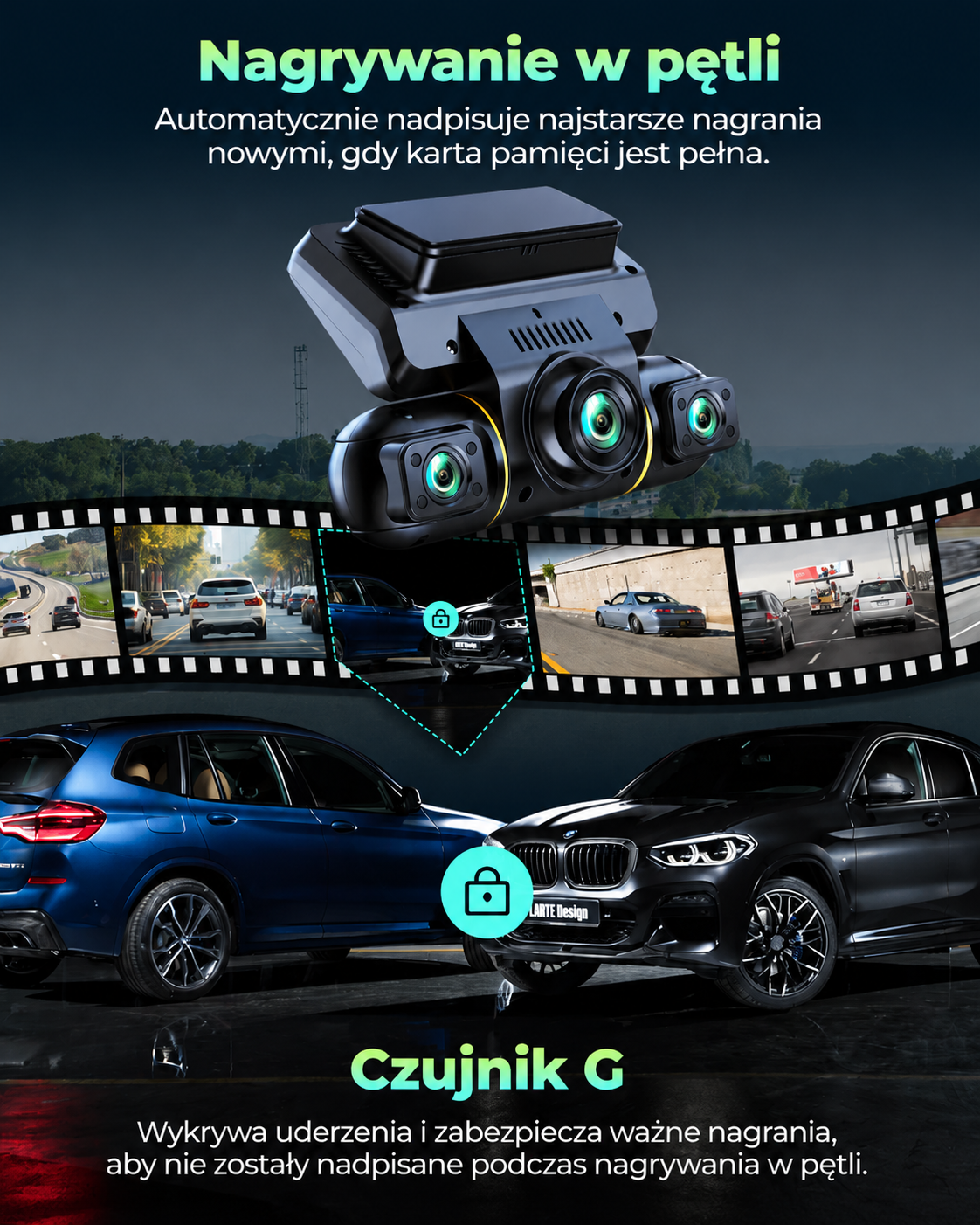 [Copy]Wideorejestrator 70MAI A800S 4K + Kamera dodatkowa RC06