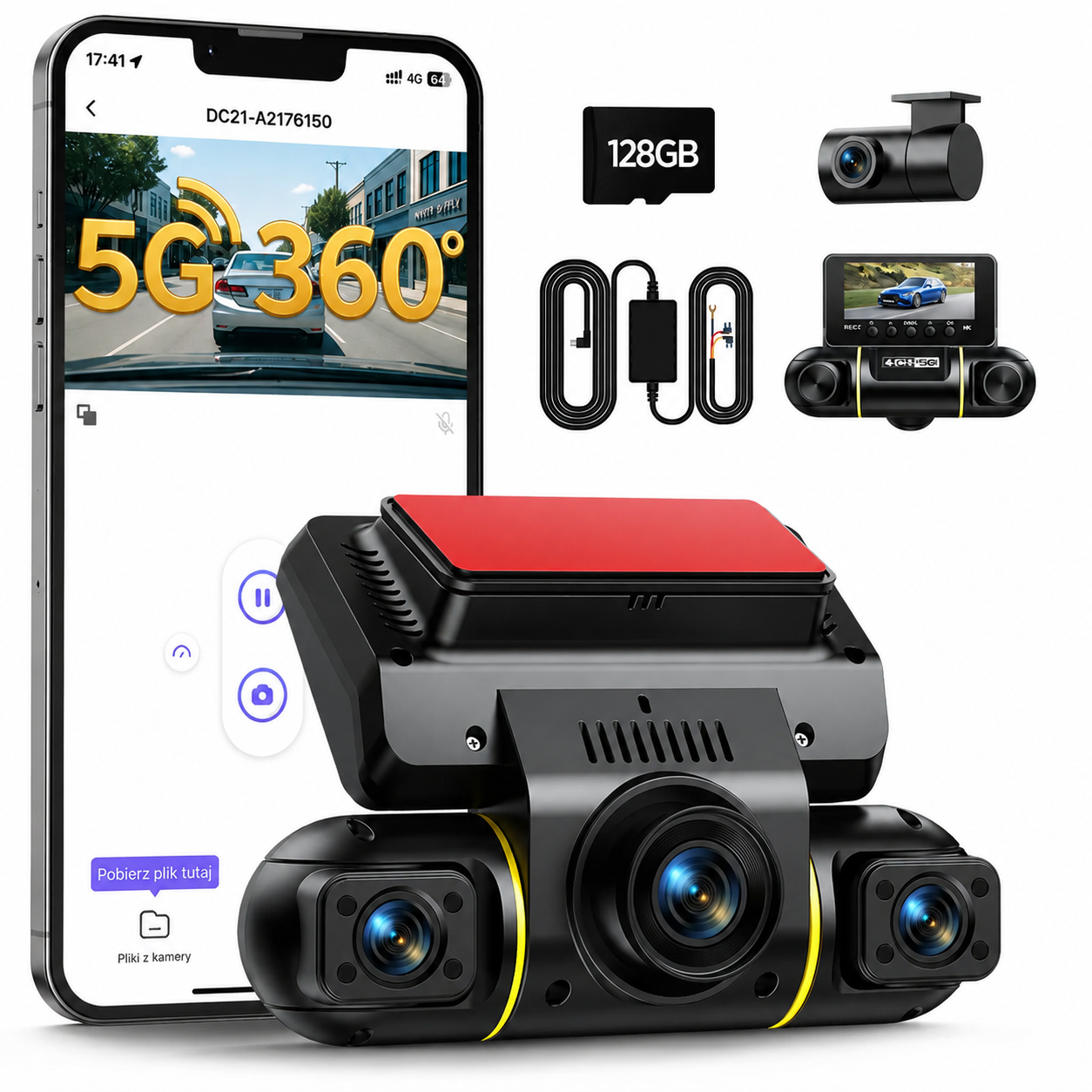 [Copy]Wideorejestrator 70MAI A800S 4K + Kamera dodatkowa RC06