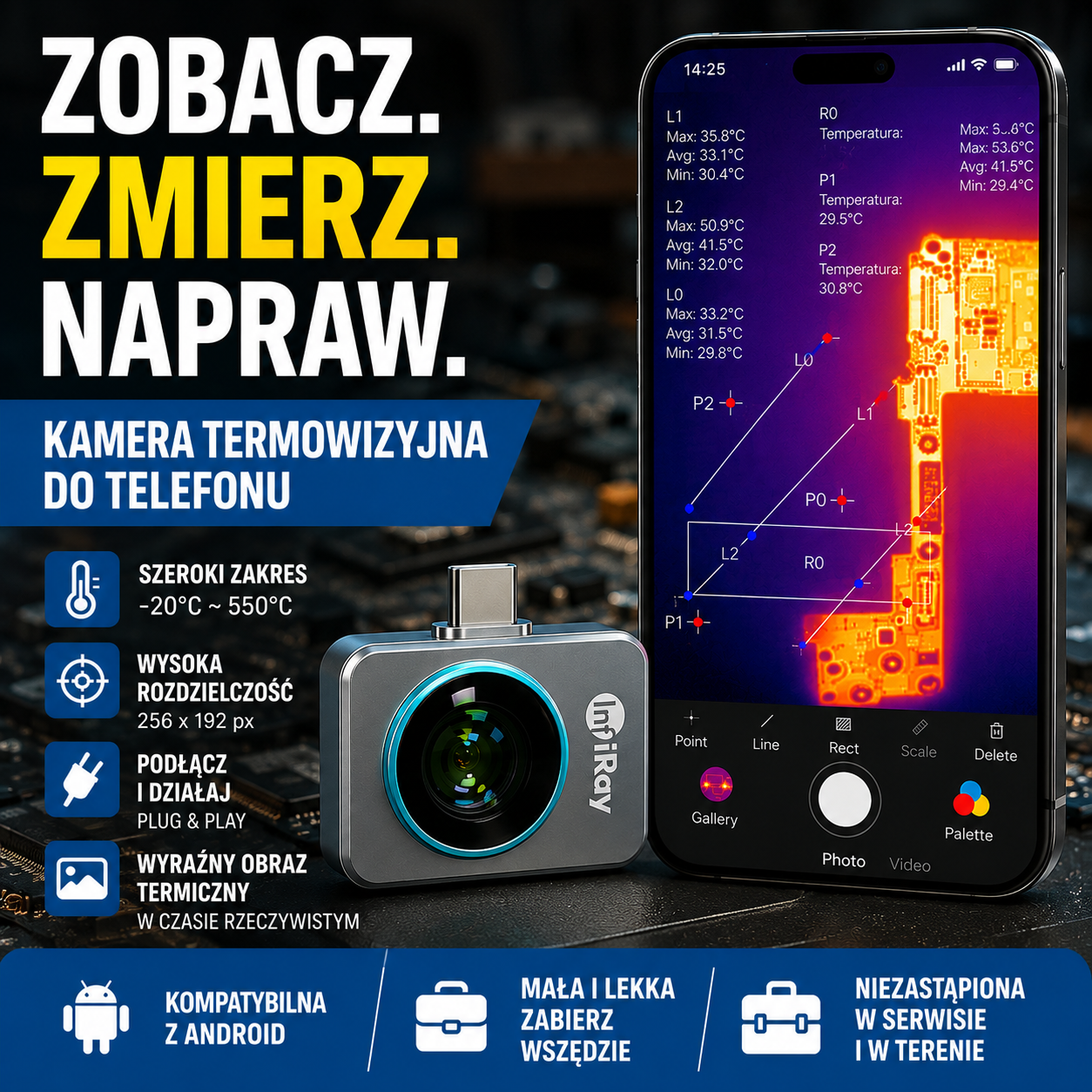 InfiRay P2 Pro – Najmniejsza na świecie kamera termowizyjna
