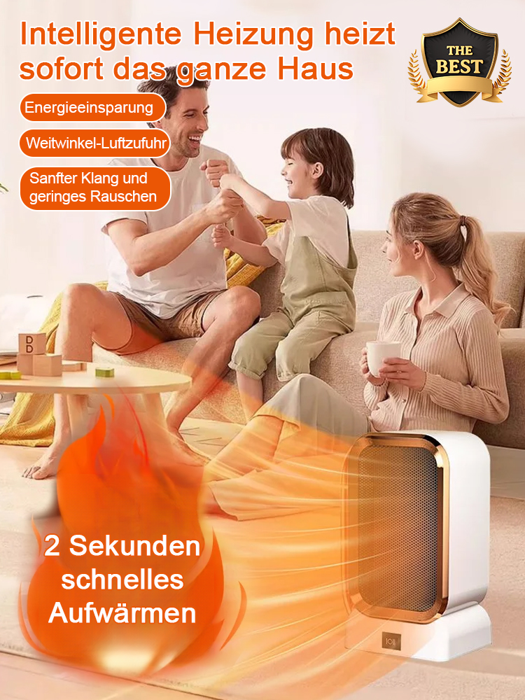 Intelligenter Schnellheizlüfter✨Wärmeabgabe bis zu 30 Meter.