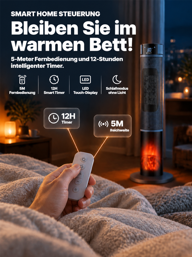 Graphen Infrarot Wandheizung | 3 Sek. Schnellheizung | A+++ Energiesparend | Ohne Bohren ☀️