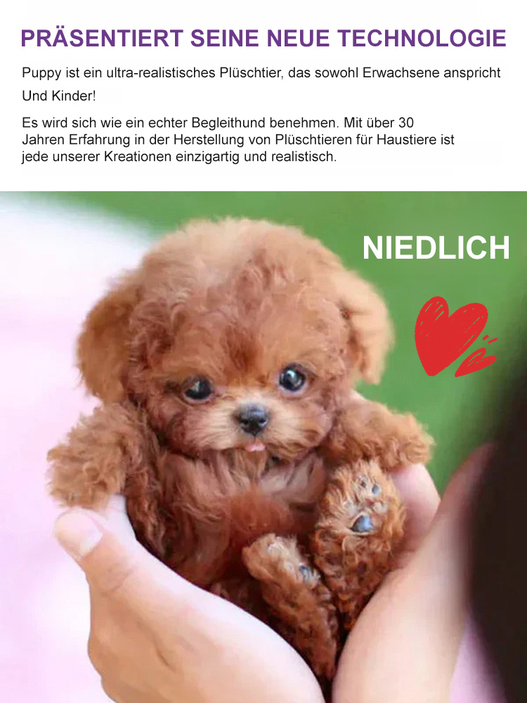 【Kostenloser Ersatz bei Mängeln, die innerhalb von 10 Jahren auftreten】Mein realistischer Roboterwelpe