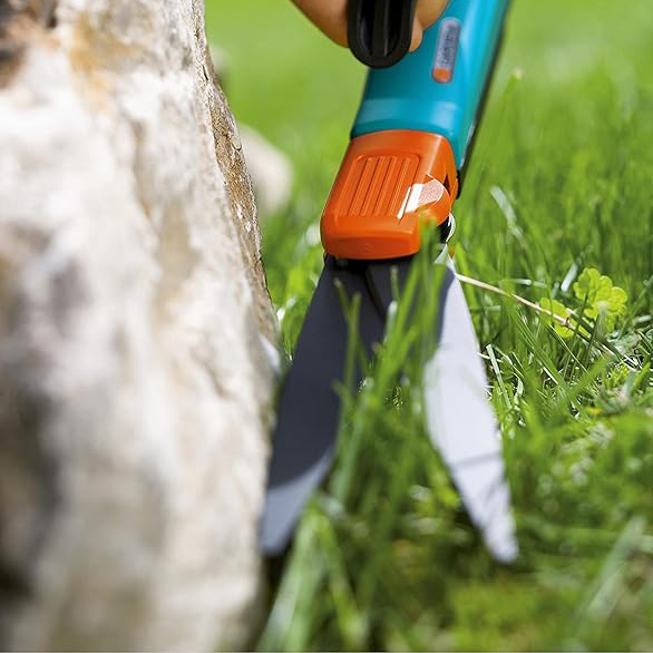 Comfort Grasschere, drehbar: Ideale Gartenschere für den exakten Rasenkantenschnitt, geeignet für Rechts- und Linkshänder, mit ergonomischer Griffform für leichteres Schneiden (8735-20)