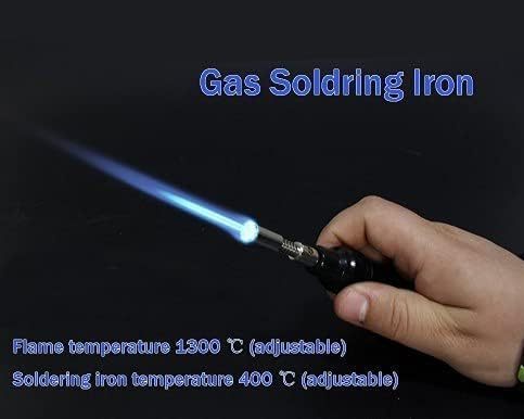 VA-100 Drahtlose Tragbare Heizung Werkzeug Butan Lötkolben Elektrische Blow Pen Schweißbrenner Werkzeuge (Gelb)