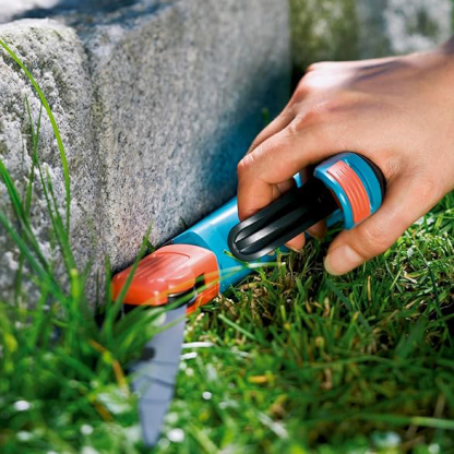 Comfort Grasschere, drehbar: Ideale Gartenschere für den exakten Rasenkantenschnitt, geeignet für Rechts- und Linkshänder, mit ergonomischer Griffform für leichteres Schneiden (8735-20)