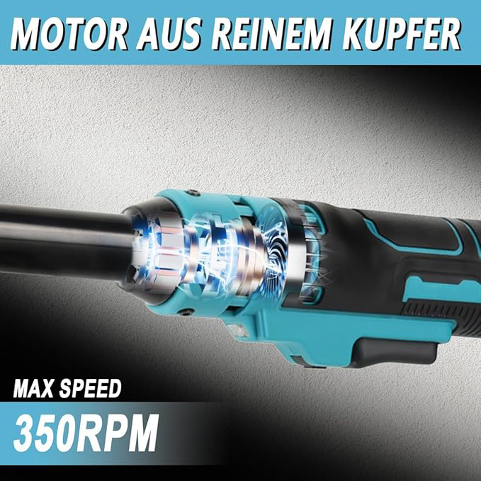 15CM Elektrischer Ratschenschlüssel Kompatibel mit Makita 18V Batterie 3/8" Akku Ratschenschlüssel 65 Ft-lbs Kabelloser Ratsche mit LED-Licht (ohne Batterie)