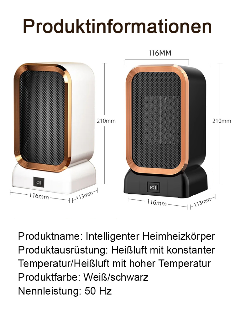 Intelligenter Schnellheizlüfter✨Wärmeabgabe bis zu 30 Meter.