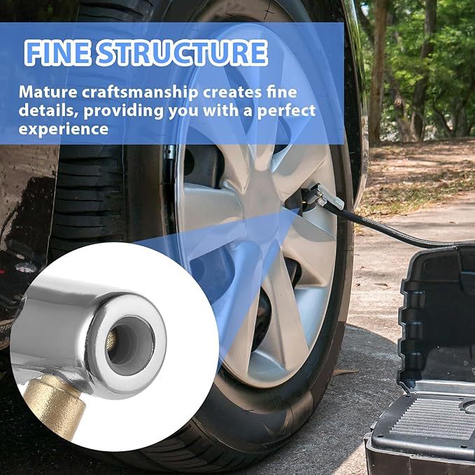 AOZUO 2 Stück 8mm Autoventil Adapter, Bosch Easy Pump Autoventil Hebelstecker Air Chuck Autoventil Adapter Reifen Ventil Luftpumpe Clip Fahrrad Ventil Adapter für Reifenventile