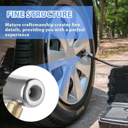 AOZUO 2 Stück 8mm Autoventil Adapter, Bosch Easy Pump Autoventil Hebelstecker Air Chuck Autoventil Adapter Reifen Ventil Luftpumpe Clip Fahrrad Ventil Adapter für Reifenventile