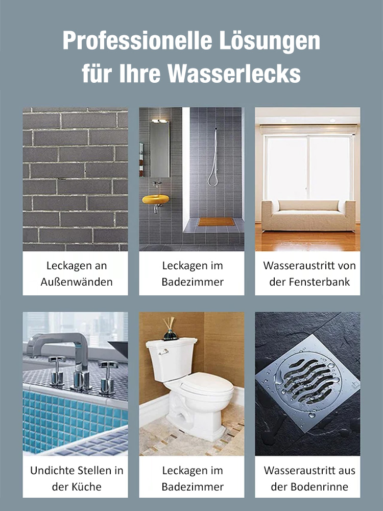 【Einmal aufgetragen – 30 Jahre dicht!】Transparenter wasserfester Klebstoff