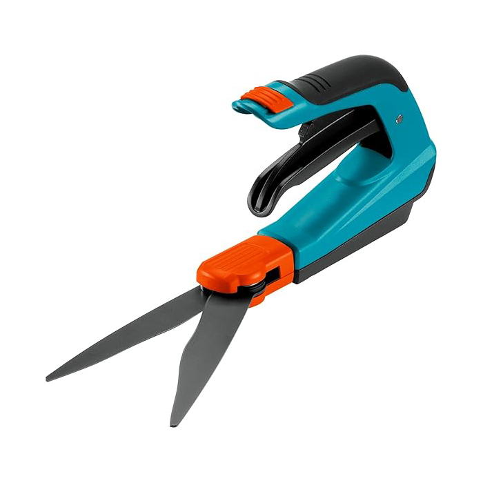 Comfort Grasschere, drehbar: Ideale Gartenschere für den exakten Rasenkantenschnitt, geeignet für Rechts- und Linkshänder, mit ergonomischer Griffform für leichteres Schneiden (8735-20)