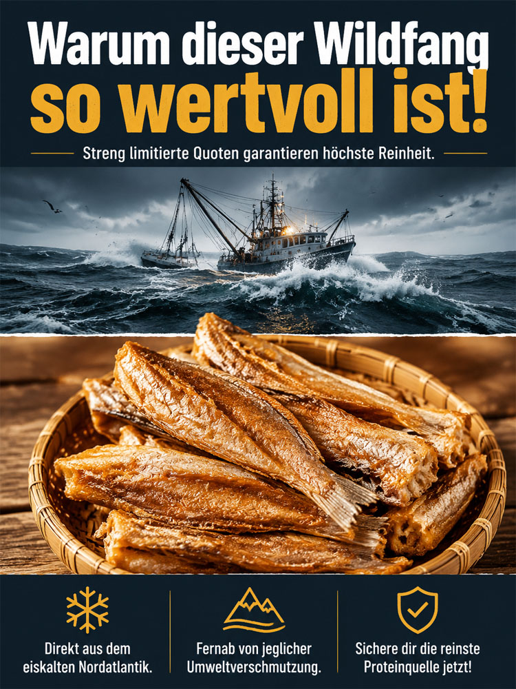 【Snack ohne Reue】Handentgrätete Wildfisch-Snacks|7x Protein・Low Fat|0 Zusätze・Fitness-Snack✨