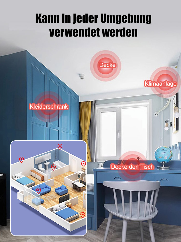 【✨In 1 Sekunde installiert, ohne Stromanschluss und Internetverbindung.】❤️Intelligente Überwachungskamera