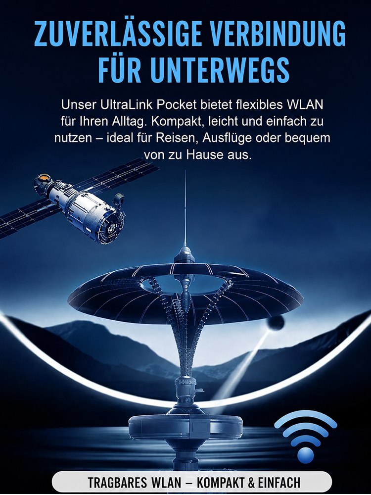 【Kein SEPA-Mandat erforderlich】Tragbares Satelliten-WLAN✨100% Abo-frei✨