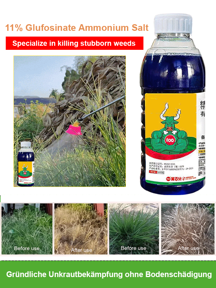 🌿 Zertifizierter Premium Unkrautvernichter (Hochkonzentrat für 500m²) – ExtremeSofortwirkung,  100% Haustierfreundlich！