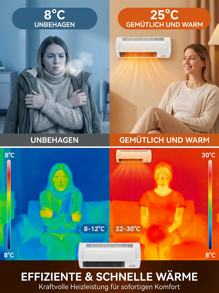 ⚡Mobiles Klimagerät | Kühlt in 1 Min| 99% Luftreinigung | Flüsterleise⚡