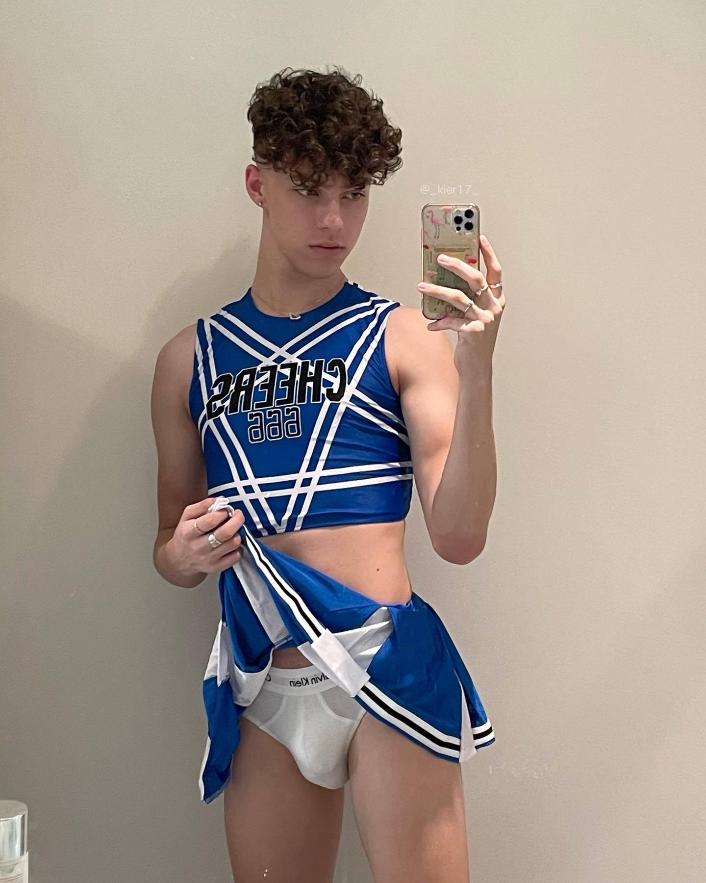 Letter Striped Cheerleading Performance Set