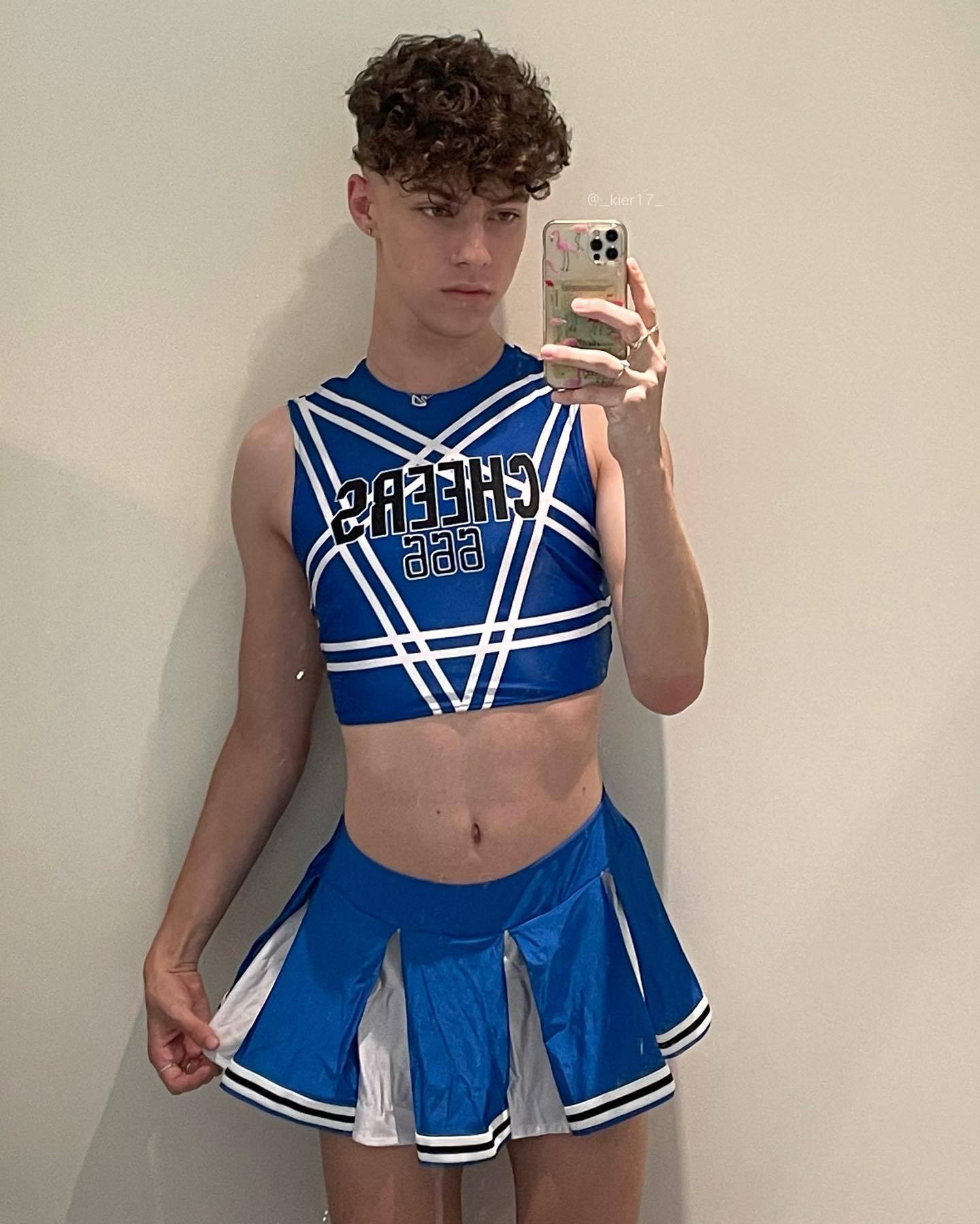 Letter Striped Cheerleading Performance Set