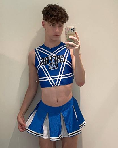 Letter Striped Cheerleading Performance Set