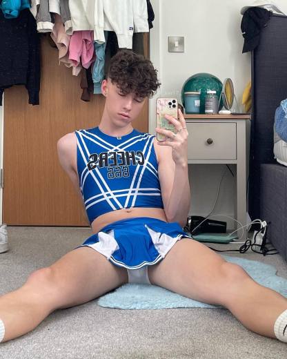Letter Striped Cheerleading Performance Set