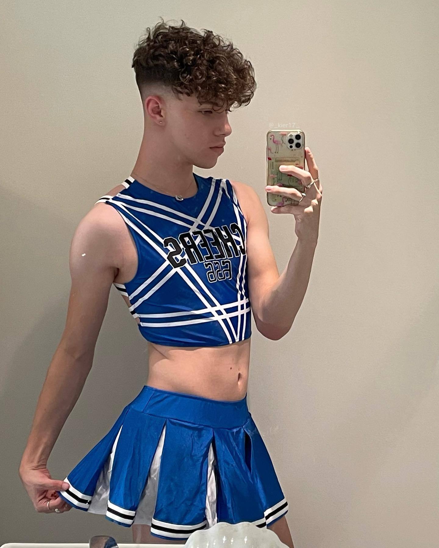 Letter Striped Cheerleading Performance Set