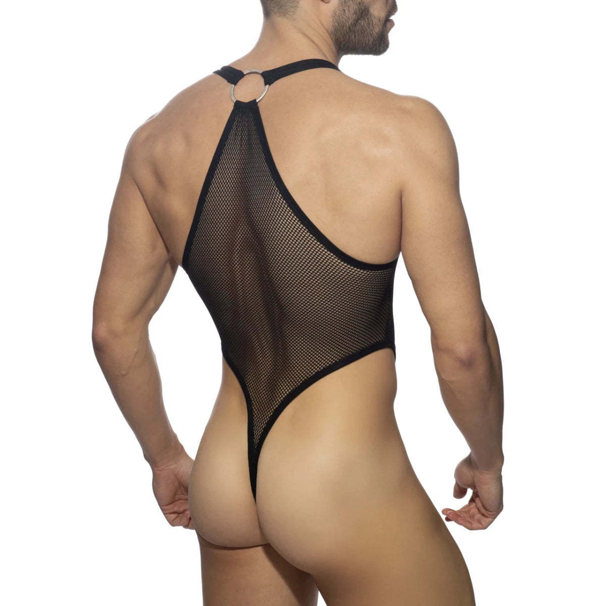MESH-RING BODYSUIT THONG