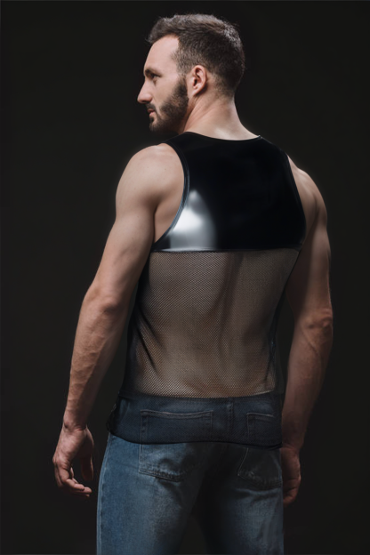 Rubber Mesh Tank – Bold and Edgy Statement Piece