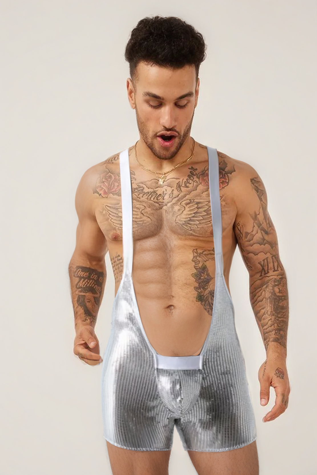 Paris Star Singlet Silver