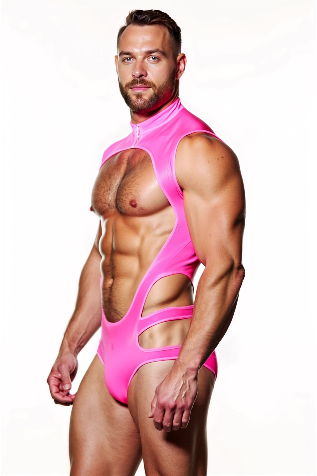 Barbie Boy Sheer Pink Body Thong