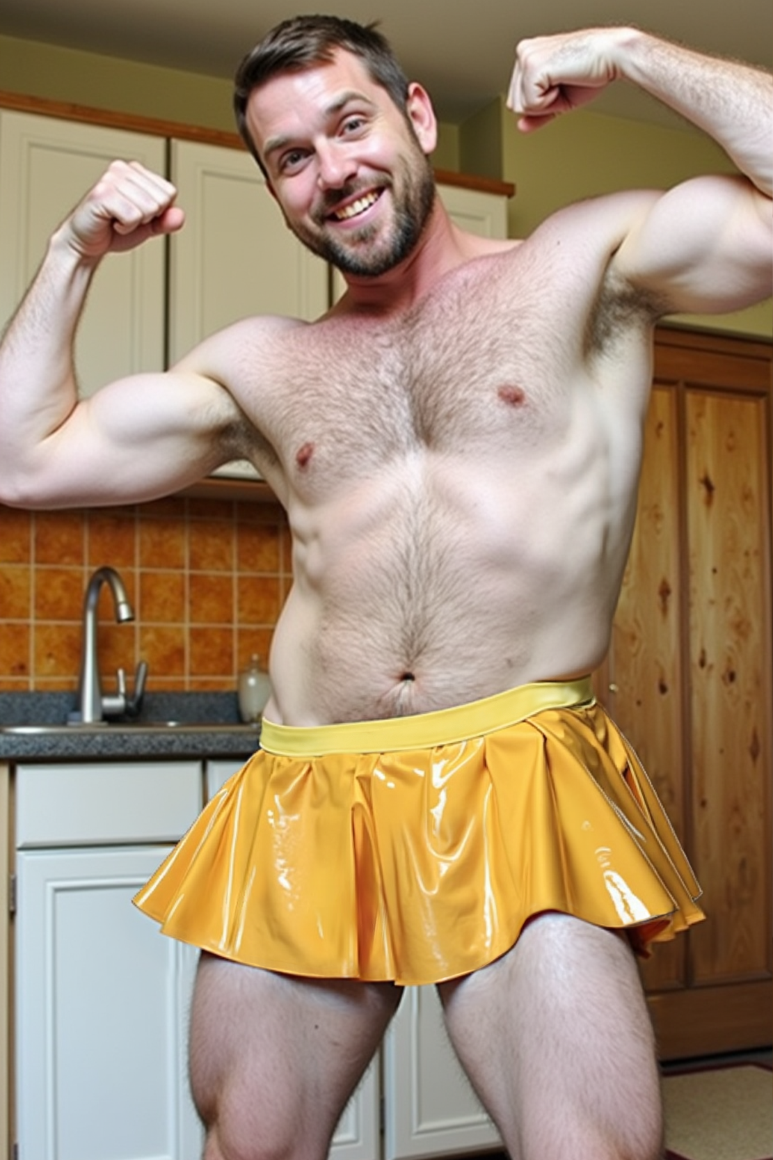 Men Bright Yellow Ducky Jock