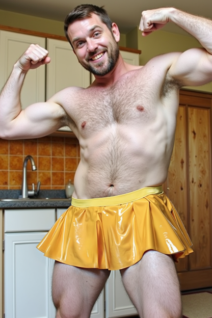 Men Bright Yellow Ducky Jock