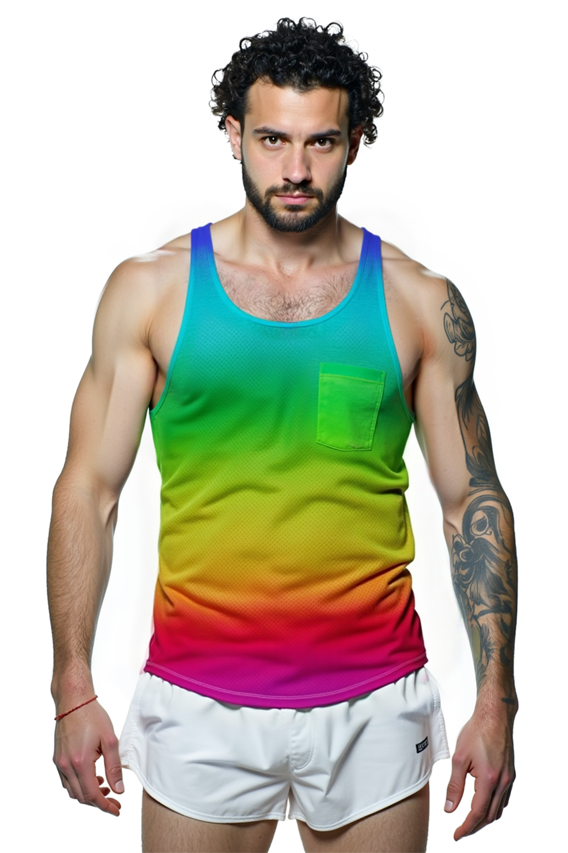 Men's Rainbow Gradient Pride Tank Top