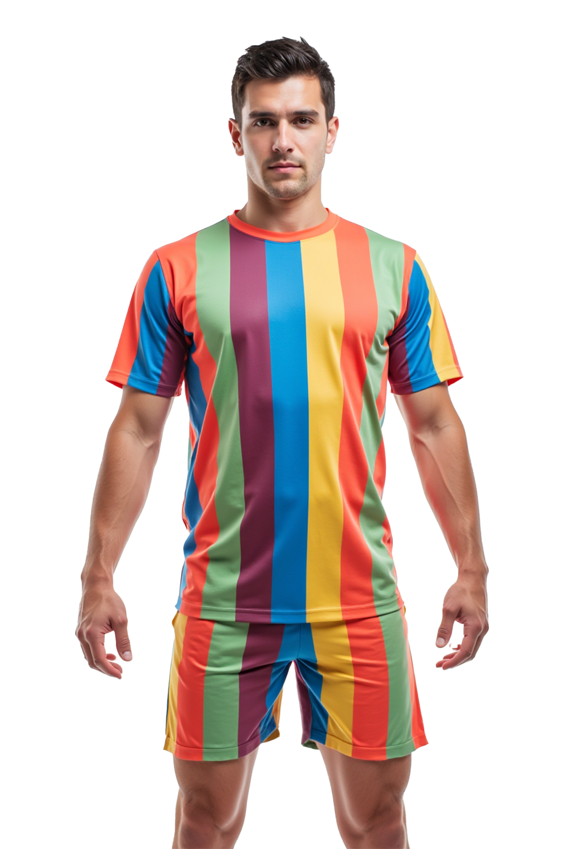 Vertical Stripe Festival Outfit