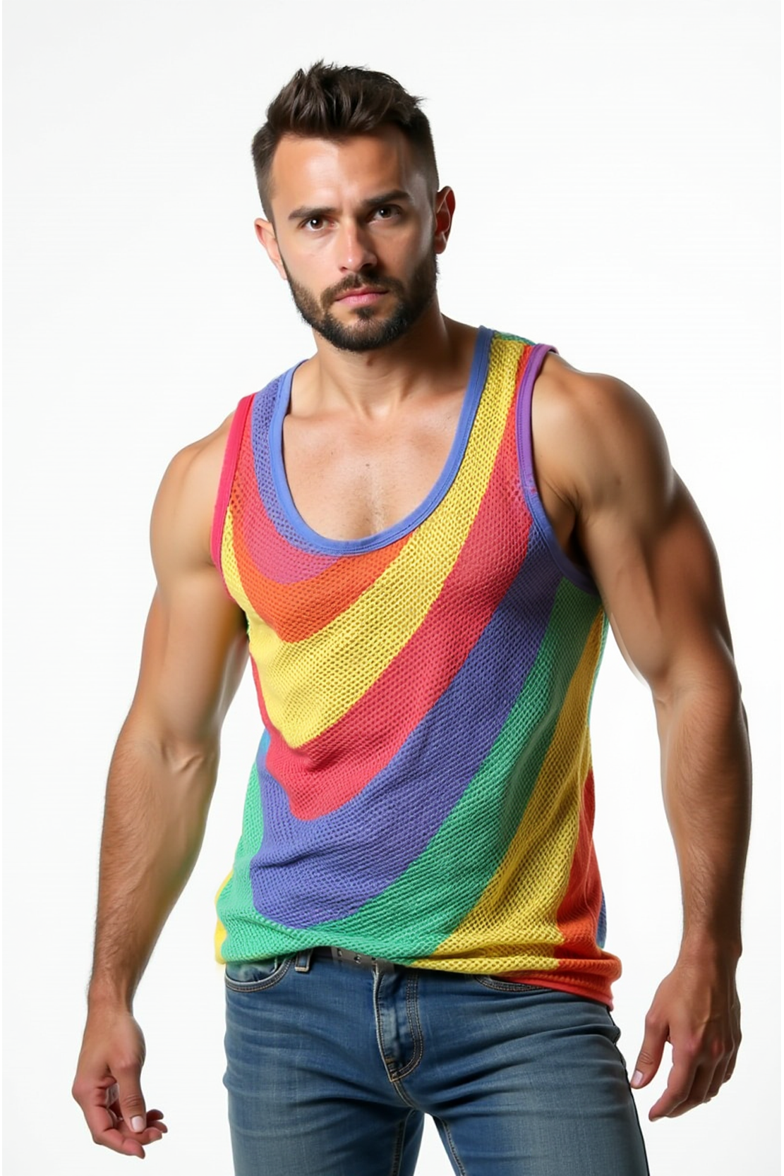 Colorwave Pride Mesh Tank