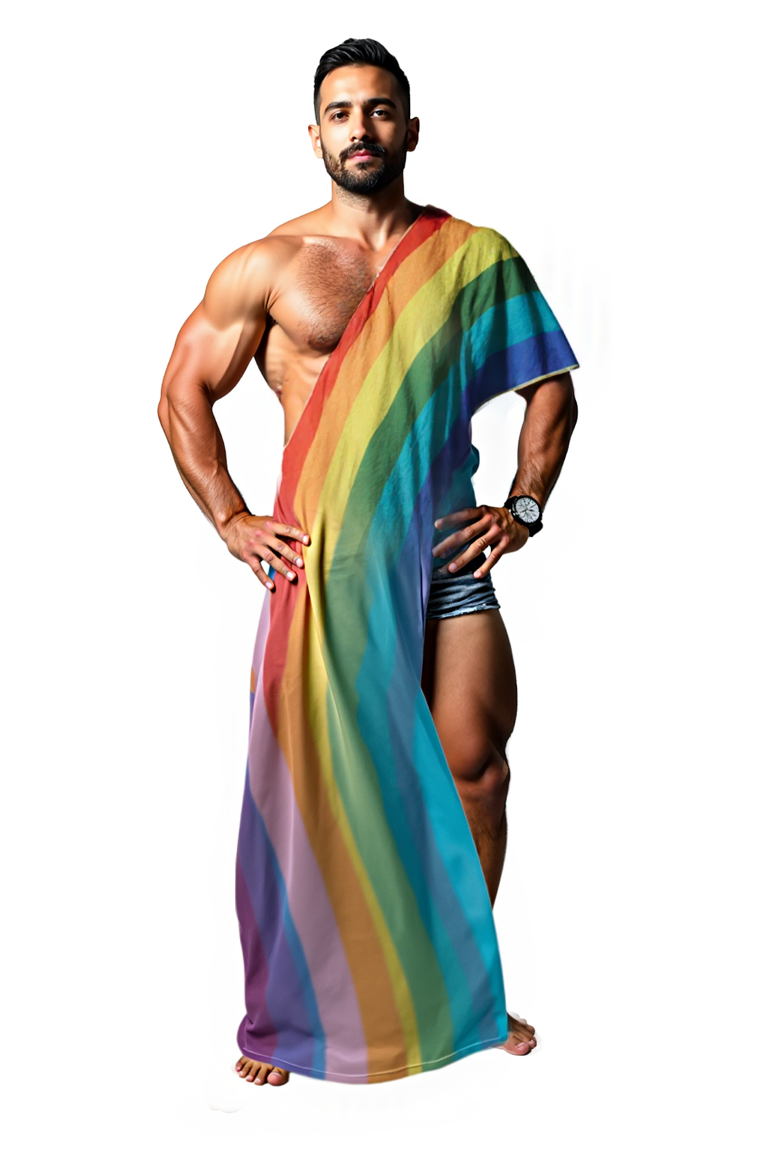 Pride Warrior Rainbow Drape