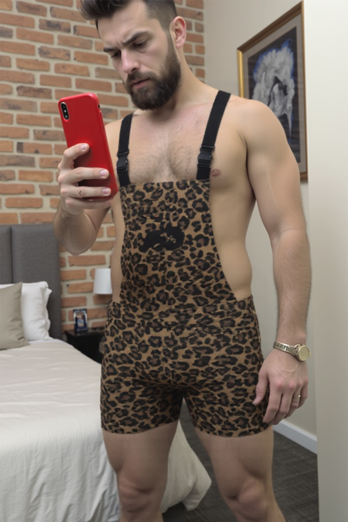 Fashion-Forward Leopard Overalls: Stand Out in Style!