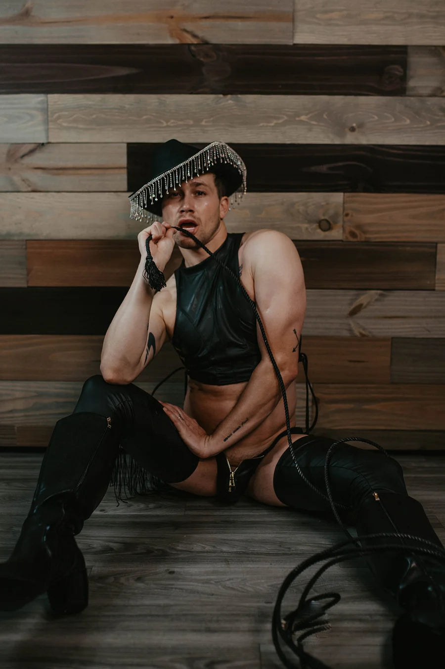 Matte Vinyl Zip Up Chaps