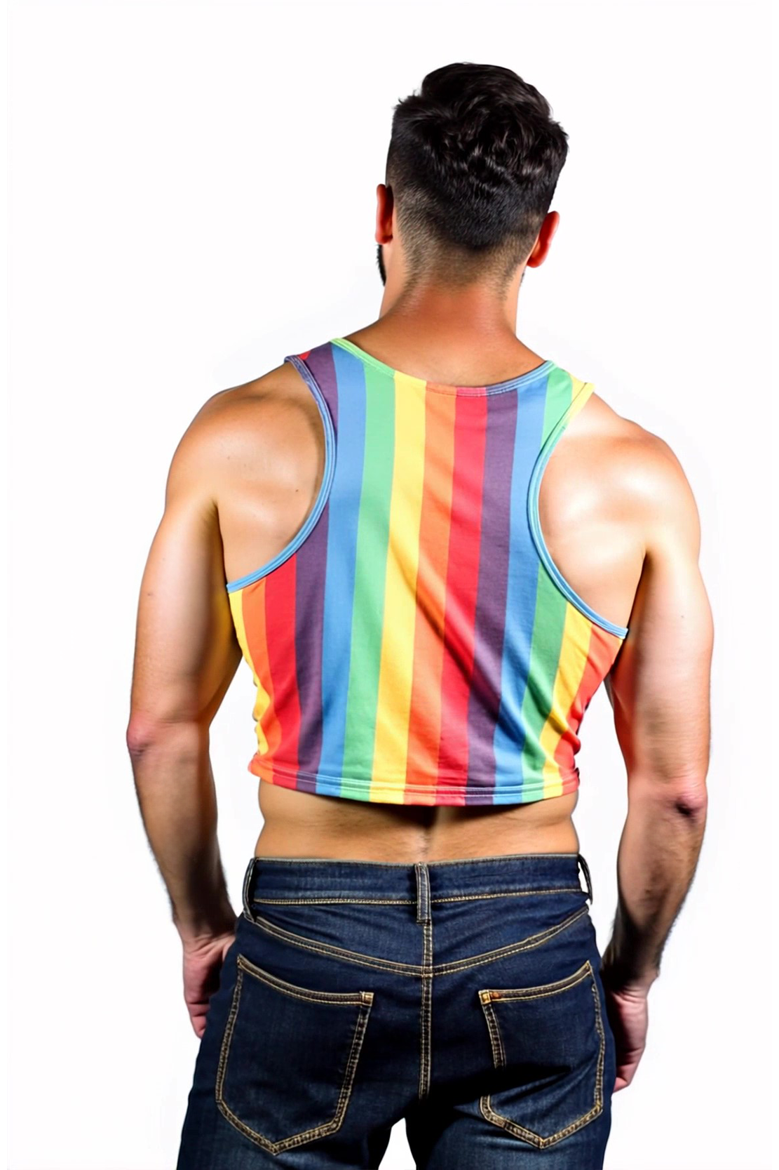 Pride Stripe Crop Tank