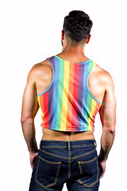 Pride Stripe Crop Tank