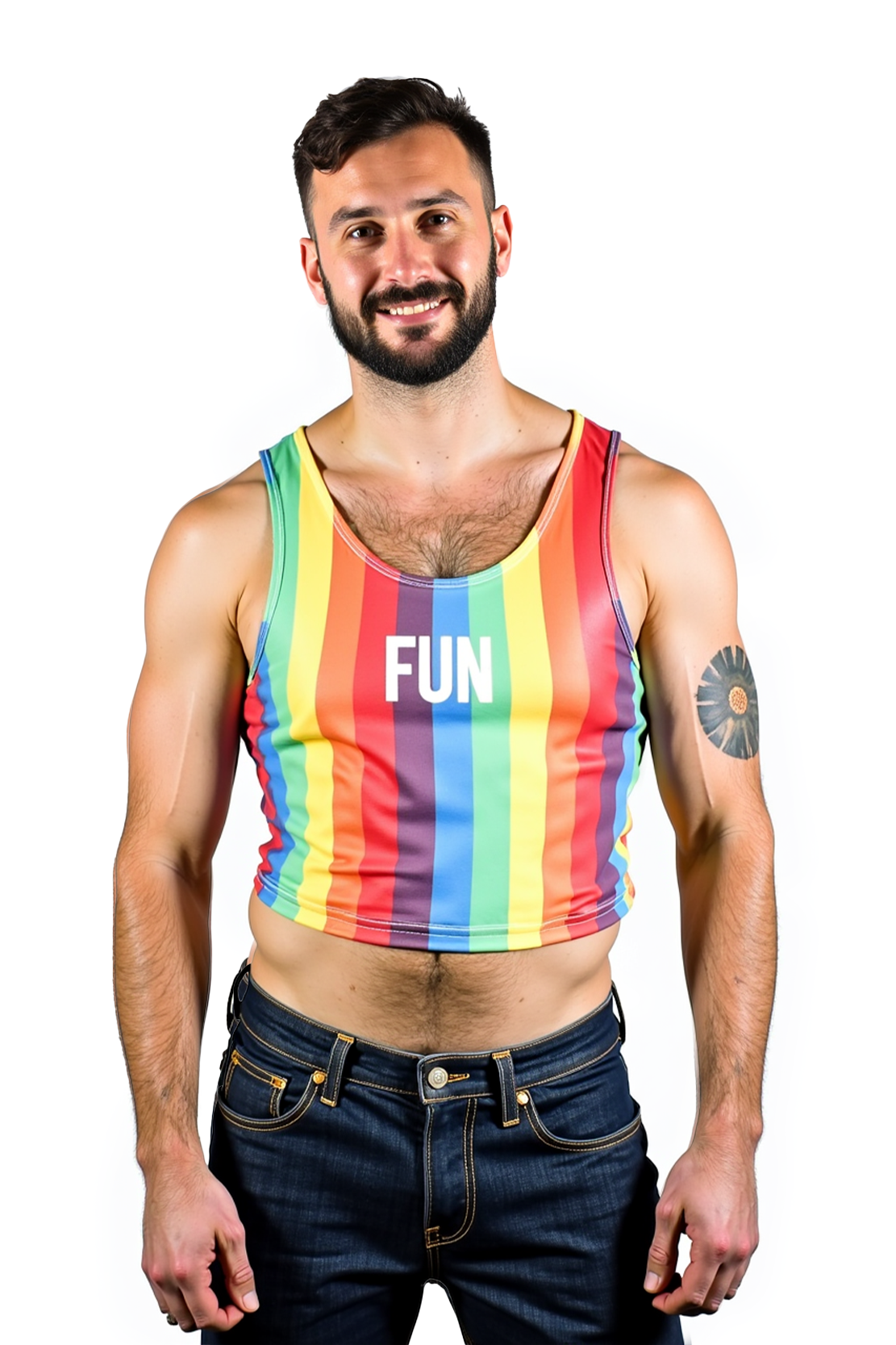 Pride Stripe Crop Tank
